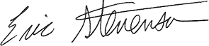eric stevenson signature
